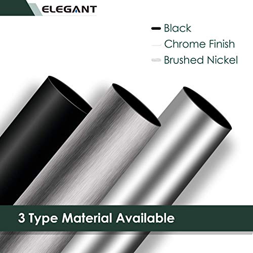 Elegant 58.5-60 In. W X 57 3/8 In. H Bypass Sliding Bathtub Glass Doors, Semi-Frameless Shower Door With 1/4 In. Clear Tempered Glass,Brushed Nickel Finish #TOP4