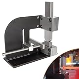 【Eigenschaften】Das Blacksmith Guillotine Werkzeug wird mit 2 Sets von Führungen und Stanzformen geliefert. Die Stanzformen sind 1,27 x 5,1 cm und 1,9 x 5,1 Das Gerät wird auch mit einem Zaun/Anschlag für Wiederholbarkeit geliefert.