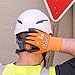 KLEIN TOOLS 60581 Work Gloves, Knit Dipped Cut Resistant ANSI A1 Nitrile Coated Gloves, Nylon-Spandex, Touchscreen Capable, Large, 2-Pair