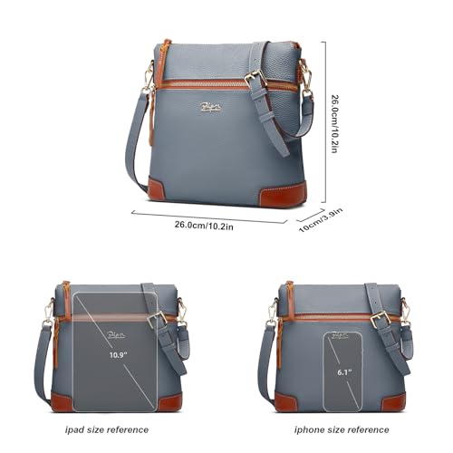 Image of BOYATU Leather Crossbody Bag for Women: Designer Shoulder Purse for Travel - Trendy Genuine Leather Handbag for Everyday