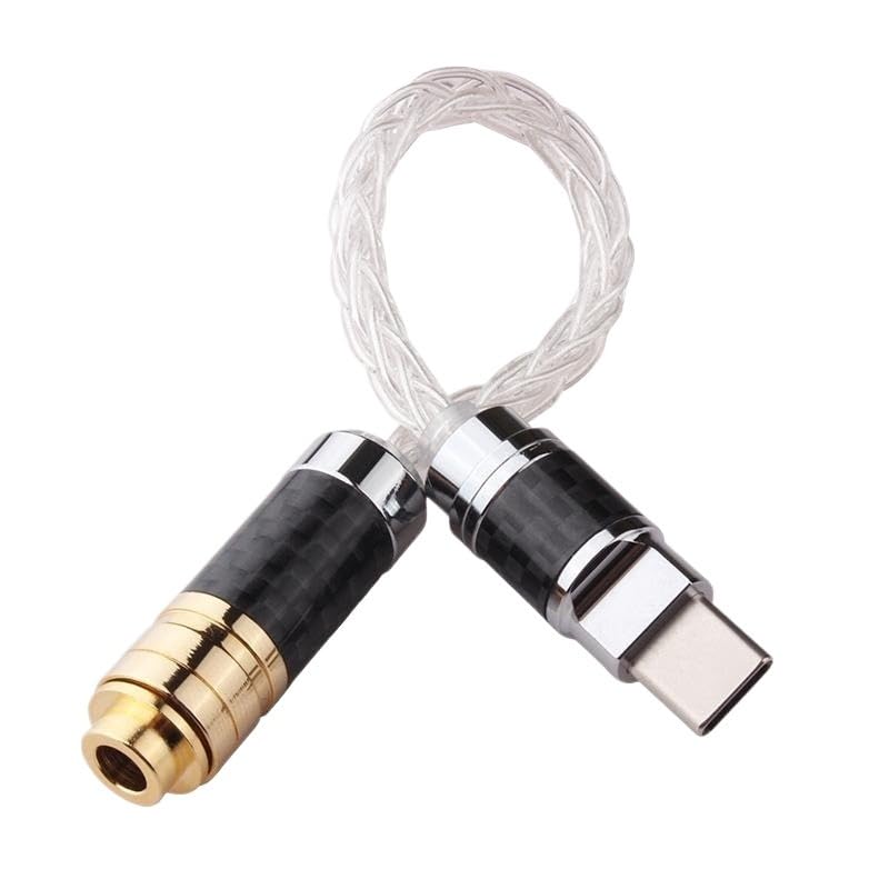 Adaptador auxiliar de 4,4/3,5/2,5 mm para cable de audio de auriculares Ja-ck de 3,5 mm (tipo C a 4,4 mm)