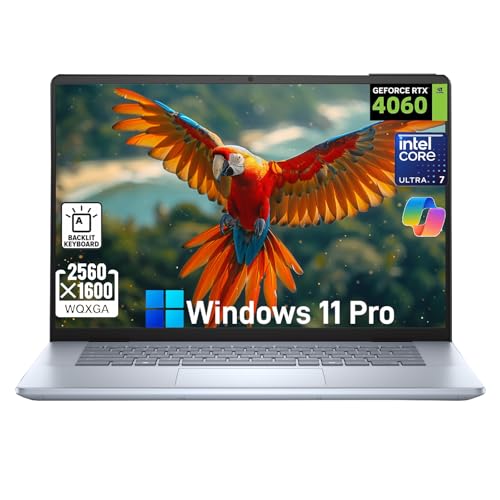 Image of Dell Inspiron 16 Plus 7640 Laptop Computer - NVIDIA RTX 4060, 16 inch 2.5K 120Hz Anti-Glare Display, Intel 16-Core Ultra 7 155H, Backlit KB, AI Copilot, Win 11 Pro, 64GB RAM, 4TB SSD