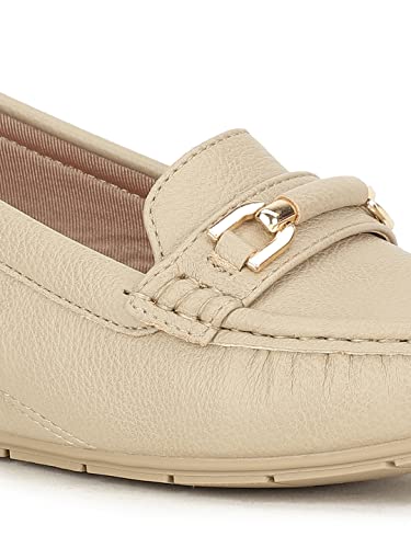 Image of Bata Women Zaynab Loafers, Nude, (6510177)