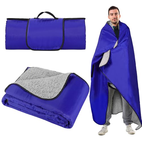 Bigmeta BIGMETA-BLUE-WP-BLANKET Waterproof Outdoor Stadium Blanket cover