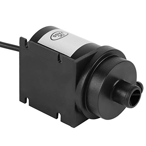 Water Pump,DC 12V 18W Black High Temperature Resistance Circulation Low Noise Brushless Water Pump