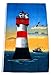 Produktbild Fahne/Flagge Roter Sand Leuchtturm NEU 90 x 150 cm