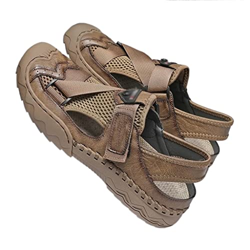 Men Shoes Casual Shoes Hiking Handmade Sandals Lightweight Non-Slip Driving Flats Climbing Outdoor Shoes Beach(43)