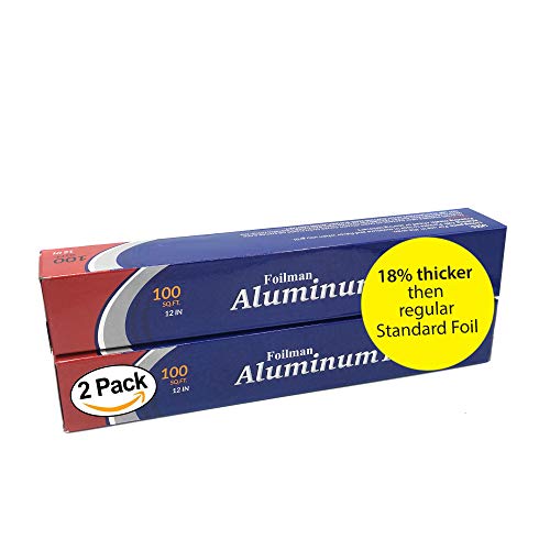 Ultra Standard Household Aluminum Foil Roll (18% thicker than Standard foil) - 2 Pack