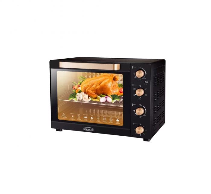 Generaltec Electric Oven Toaster – Convection Fan, Full Range Temperature Control, Large Viewing Window, Elegant Design, Model GOT45L- 1 Year Full Warranty