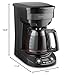 Hamilton Beach 12 Cup Programmable Drip Coffee Maker with 3 Brew Options, Glass Carafe, Auto Pause and Pour, Black Stainless (46293)
