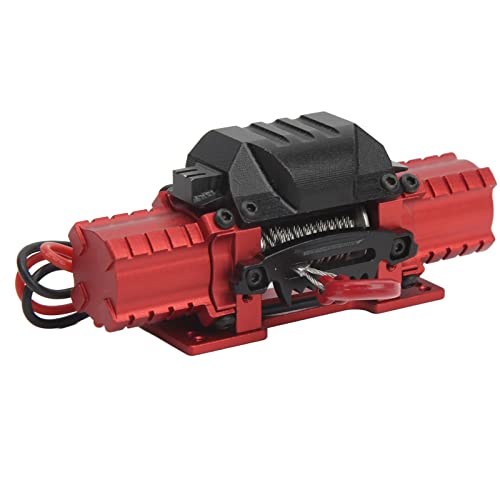 Winch eléctrico para auto RC con doble motor y cable ultra suave miniatura 1