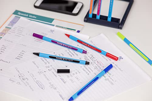 Image of Schneider Slider Edge M Ballpoint Pen (Line Width: M, Indelible, Triangular Pen) Pack of 10 Black