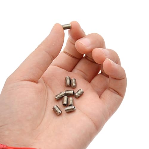 FLYXF 10 Pcs Stainless Steel Surfboard Fin Screws Grub Screws 5mm Fin Plug Screws Fin Replacement Grub Screw Hardware Part
