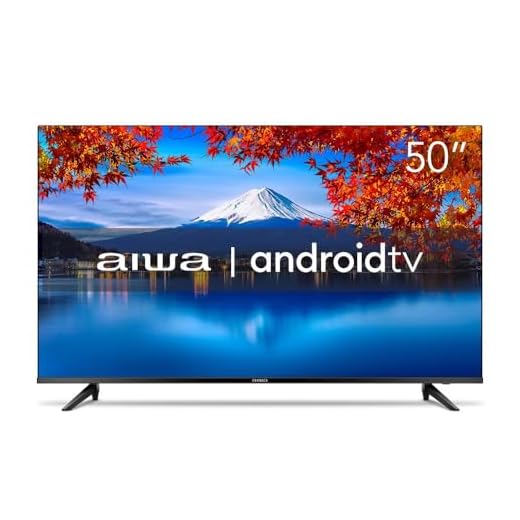 Smart TV Aiwa 50”, Android, 4K, Borda Ultrafina, HDR10, Dolby Áudio - AWS-TV-50-BL-02-A