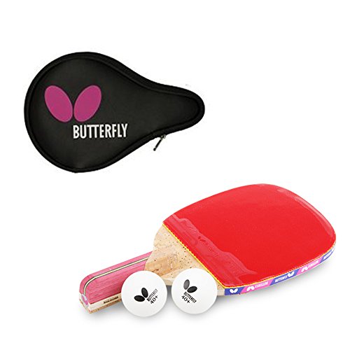 Butterfly NAKAMA P-8 Table Tennis Racket Paddle (Penholder) + Logo Full case