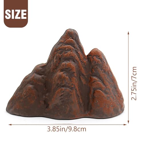 Image of Saihisday 3PCS Aquarium Mountain View Decor, Miniature Mountain Models, Ceramic Rockery Ornaments for Aquarium Fish Tank Landscape Kit