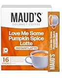 [Flavorful Instant Pumpkin Spice Blend]: ​​Maud’s “Love Me Some Pumpkin Spice Latte” instant coffee packets feature a delightful pumpkin flavored mix of cinnamon, nutmeg, steamed milk, and clove. Savor the smooth, warming taste of pumpkin spice and p...