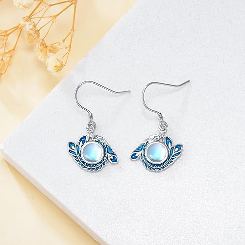 Cat/Butterfly/Evil Eye/Panda/Skull/Celtic Knot Cross Dragonfly Earrings for Women, SILIKEPA 925 Sterling Silver Hook Earrings Hypoallergenic Fine Jewelry Gift3