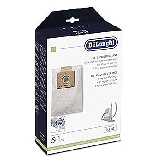 De Longhi sac33 säckar vattenfilter för dammsugare A berlockkoppling