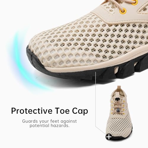 Wide Water Shoes Men Non-Slip Quick Drying Swim Beach Aqua Shoes for Women Water Sport Diving Hiking Sailing Travel River Shoes Summer Amphibious Shoes4