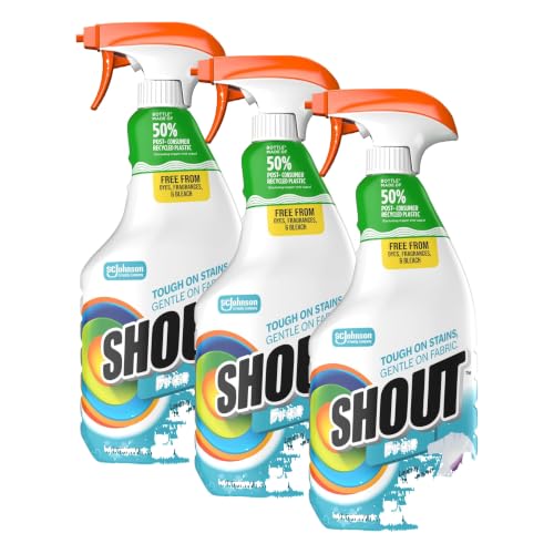 Image of Shout Free Active Enzyme Laundry Stain Remover, Dye & Fragrance Free, 22 oz (Pack of 3)