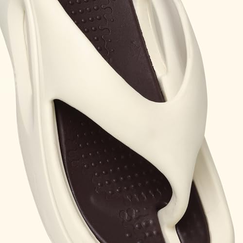 Image of YOHO Sponge Flip Flops for Men | Orthopedic Slippers & Mild Acupressure | Waterproof Monsoon Footwear | Dual Tone EVA Footbed