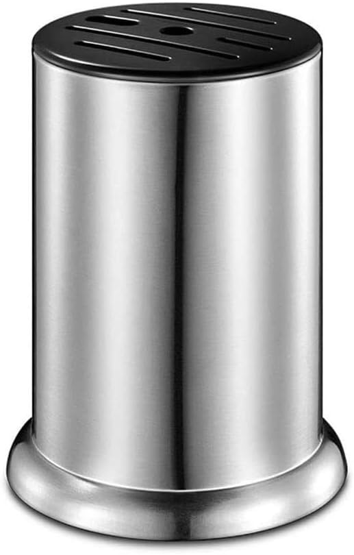 Knife Block Storage Stand Kitchen,Only Selling Cutter Holder,Stainless Steel Cylinder Multi-Functional for Rack Organizer Tool