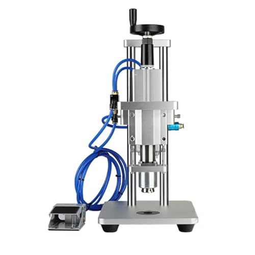 iDili Pneumatic semi-automatic capping machine for glass bottles and vials with aluminum-plastic caps (Applicable bottle diameter?20MM)