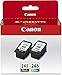 Canon 2 Pack PG-245 Black & CL-246 Color Ink Cartridge Value Pack for PIXMA Printers