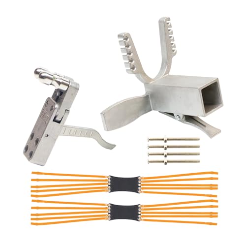 MXLUSINE Metal Slingshot Front Door Fork Slingshot Release Device Slingshot Gun Trigger Mechanism for Hunting