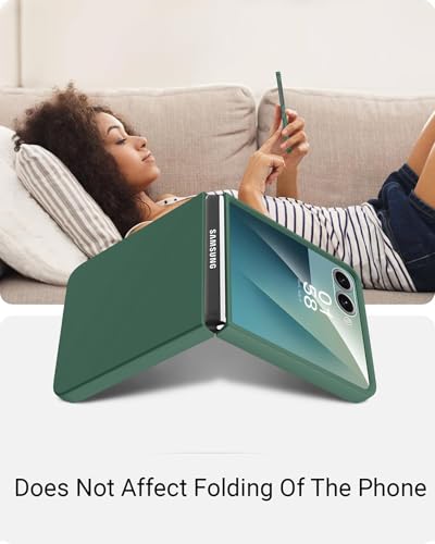 Image of Kapa Ultra Thin Back Case for Samsung Galaxy Flip7 / Z Flip 7 | Full Body Protection Hard Back Cover (Green)
