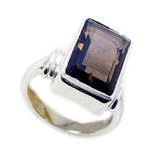 Bijou argent 925 mixte bague argent sterling-925 emerald-cut tendance
