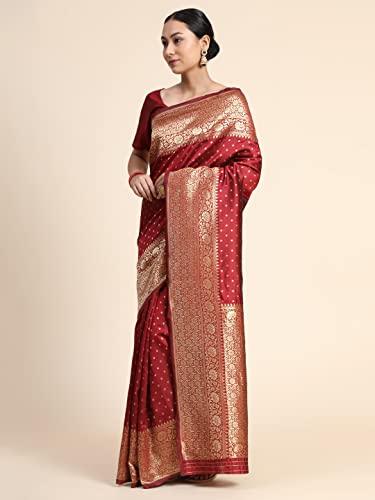 Image of Avantika Fashion Women's Kanjivaram Soft Semi Silk Banarasi Sarees With Blouse Piece.
