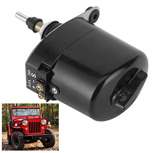 Miniatura 3 de Motor de limpiaparabrisas de 12 V 01287358 Accesorio de repuesto para tractor (negro)