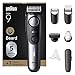Braun Barttrimmer Series 9, Elektrischer Bartschneider Herren mit 7 Barber-Tools, Ultrascharfe ProBlade Klinge, 180 Min Akkulaufzeit, Kabelloser Bartrasierer, 52 Längen, Wasserdicht, BT9520, Chrom