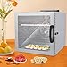 BANEBONE Stainless Steel Food Dehydrator & Drying Cabinet - 1000W High-Efficiency with Smart Temperature Control (86-194°F) - 10 Tiers & 20 Hooks for Meat, Vegetables, Fruits & Dog Treats - 42.5L