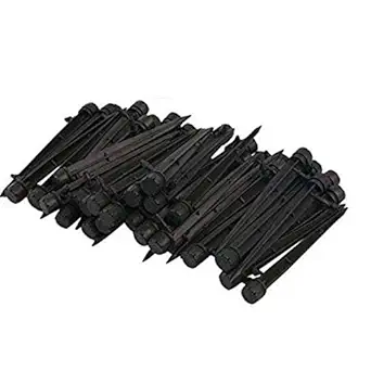 DIY Crafts 360 degree Degree Bubbler Adjustable Water Flow Irrigation Drippers Stake Emitter Drip System 4/7mm Tube Garden Lawn (360 degree Black Cap On Bubbler Stake 5