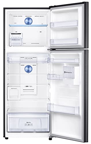 Image of Samsung 376L 2 Star Inverter Frost-Free Convertible 5 In 1 Curd Maestro Double Door Refrigerator Appliance (RT42C5C52BS /HL,Black Inox)