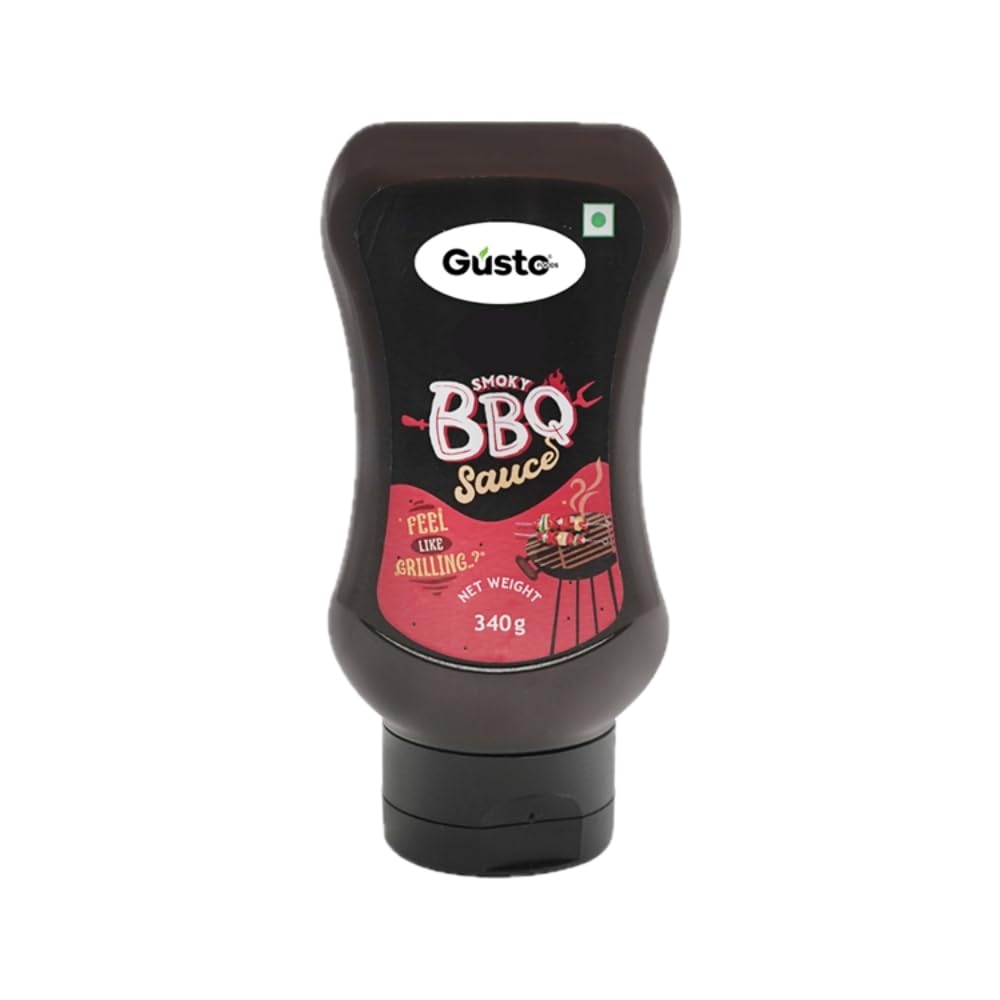 Spicy Smokey BBQ Sauce (340g) | Tangy Hot Barbeque Sauce | Grilled American Flavour BBQ Hot Sauce | Perfect on the Barbeque Grill | Made with Fresh Ingredients | Dip or Spread Ready To Use