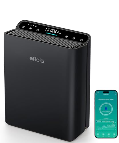Image of Afloia Smart Air Purifier for Home Large Room, Covers up to 2000 Sq Ft | PM2.5 Display, Auto Mode, App Control, Alexa Compatible, 4-Stage Filter, Washable Pre-Filter, 28 dB Sleep