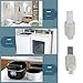 LAMDNL Cushioning Toilet Seat Dampers With Slowly Close Feature Easy Installation Slowly-Close Toilet Seat Buffer Pad Noise Dampening, clockwise