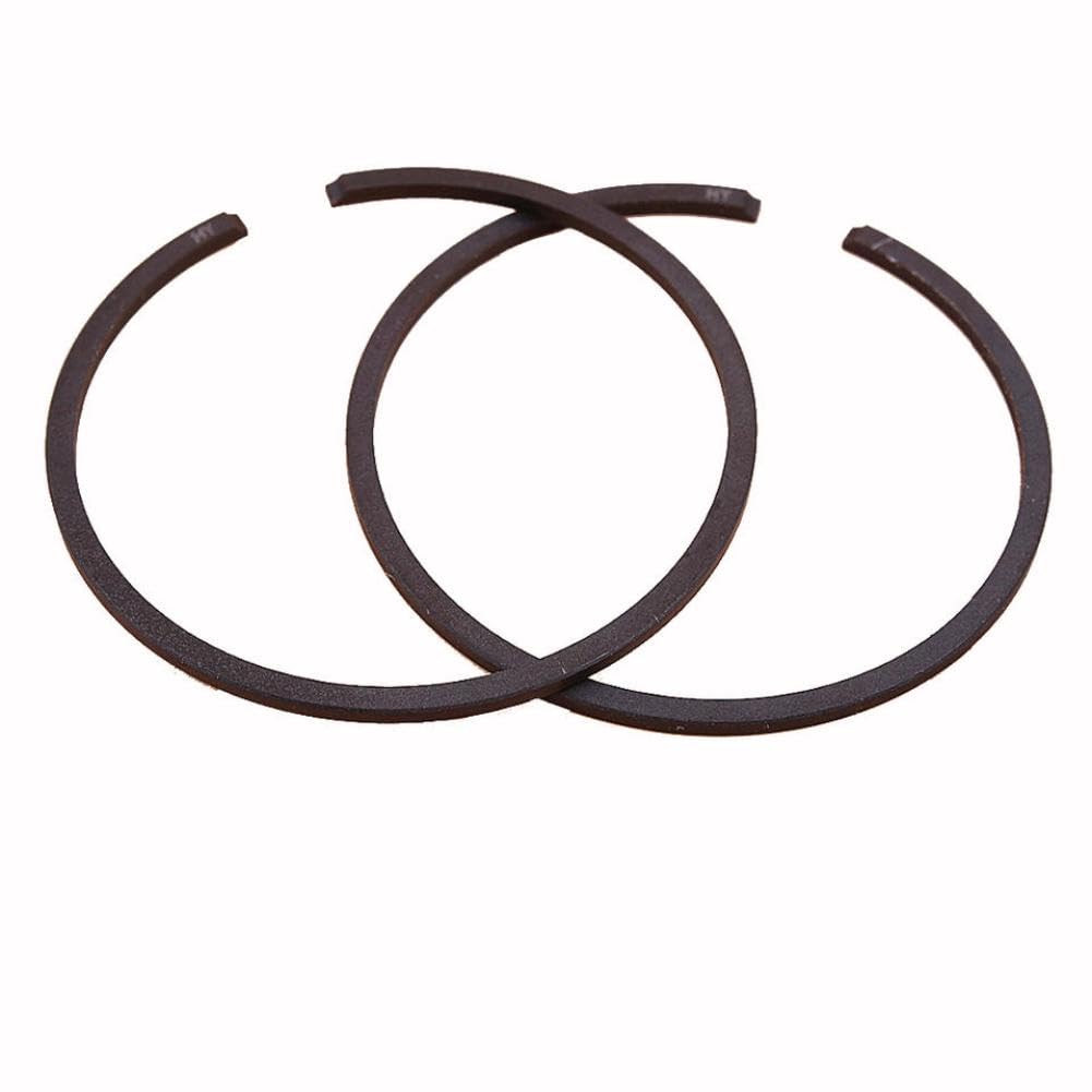 Piston Ring 37mm Replacement Part for Chainsaw Engine Repair Compatible with KIORITZ CS301 CS302 CS303T CS305 CS306 CS3000 CS3050 330(2 PCS)