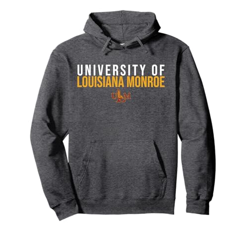 Louisiana Monroe ULM Warhawks Stacked Pullover Hoodie