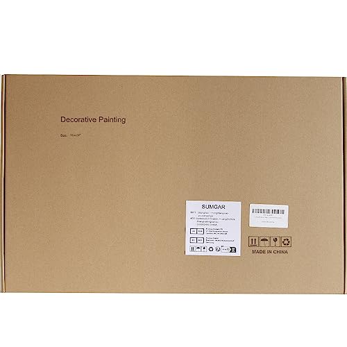 SUMGAR - Quadro da parete con motivo oceano, blu