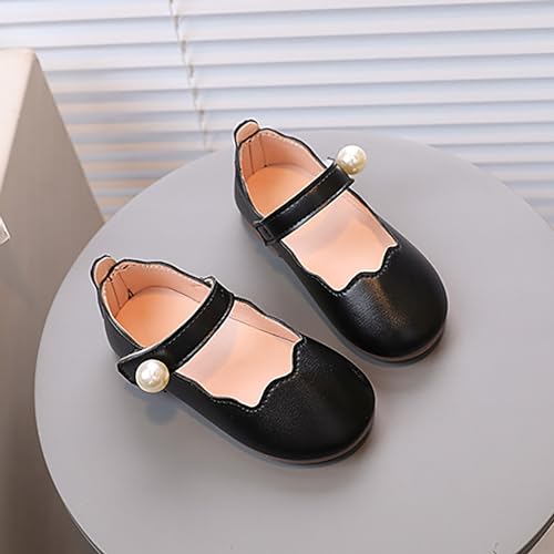 girls hiking sandal Small Shoes For Girls Fashion Big Pearl For Little Girls Solid Color Shoes Soft Soled Dance2