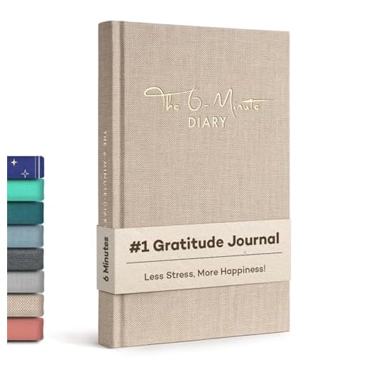 El diario de 6 minutos en inglés. 6 minutes every day for more mindfulness, self-love and motivation. The journal for your personal development.