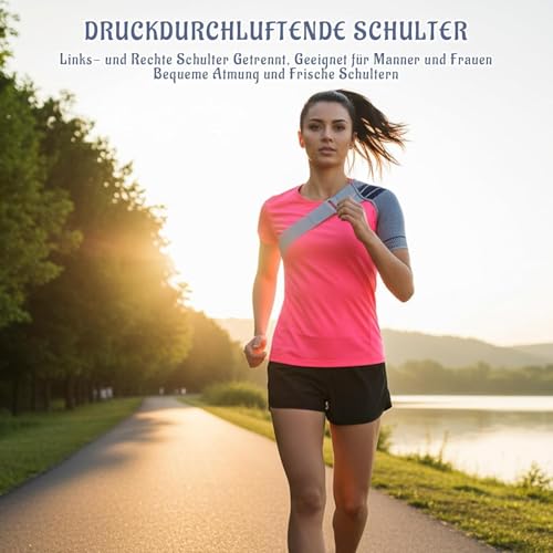 lankai Schulter Bandage Schmerzlinderung, Verstellbar Schulterbandage, Schulterbandage Herren Links, Armstütze Zur Schulterunterstützung,Herren Und Damen
