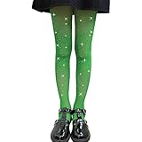 [LOLANTA] ストッキング 網タイツ 女の子 発表会 タイツ 子供 メッシュ レース靴下 スパンコール キラキラ ハロウィン 魔女 2足セット クリスマスグリーン 130-168cm