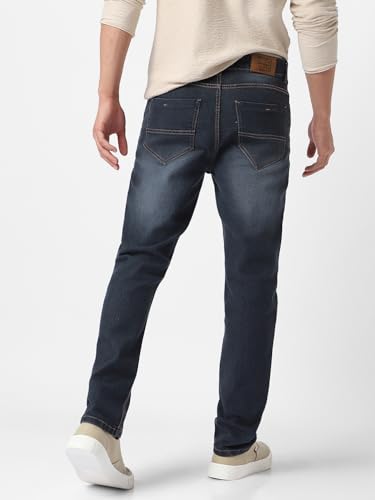 Image of Urbano Fashion Men's Regular Fit Washed Jeans Stretchable