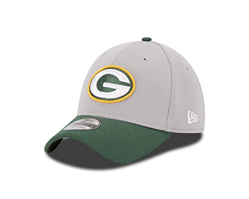 NFL Green Bay Packers 2015 Gray Training Camp 39Thirty Stretch Fit Cap, Small/Medium, Gray